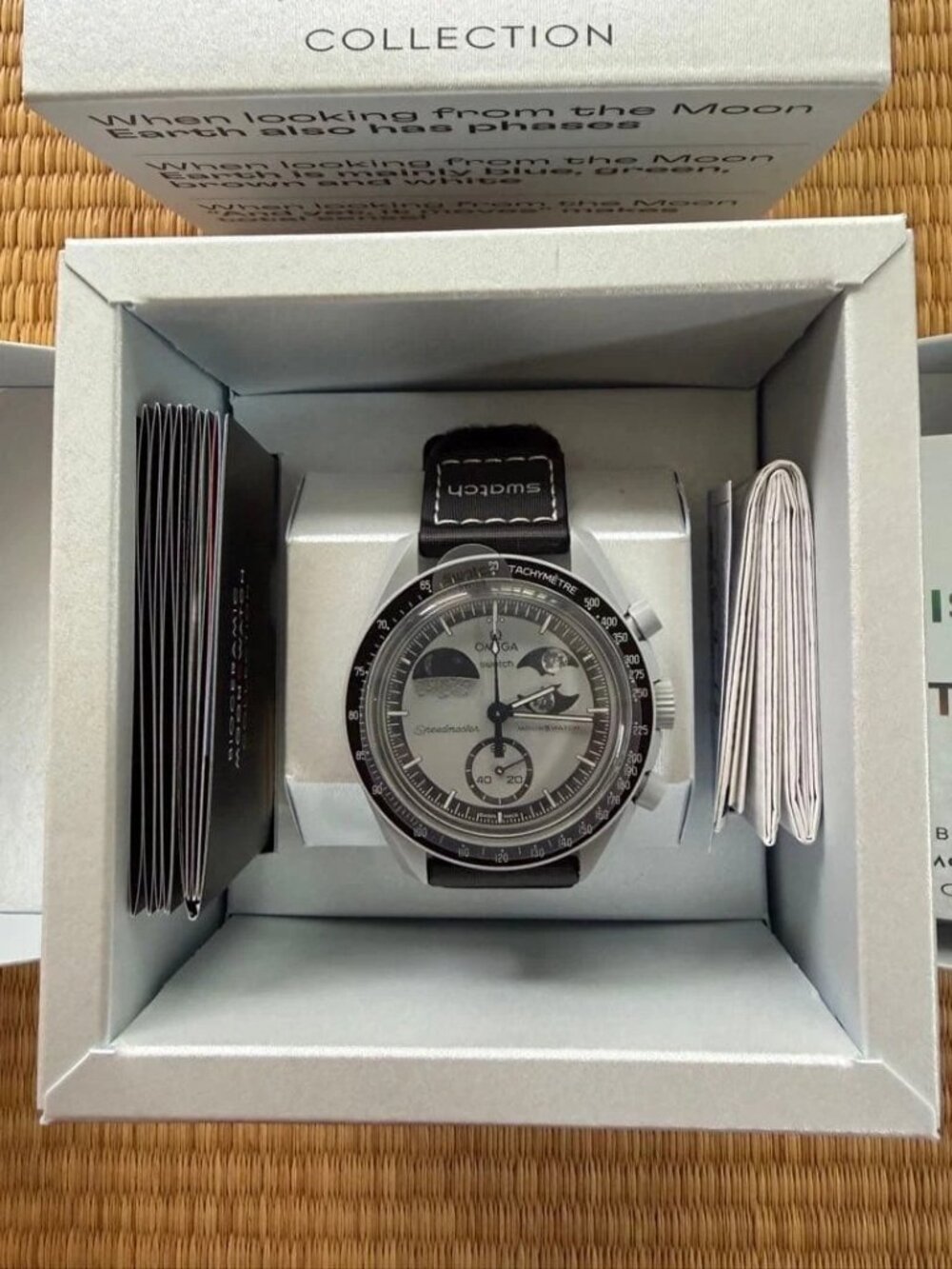 Swatch x Omega MoonSwatch Mission to Earthphase Bioceramic Quartz Chronograp